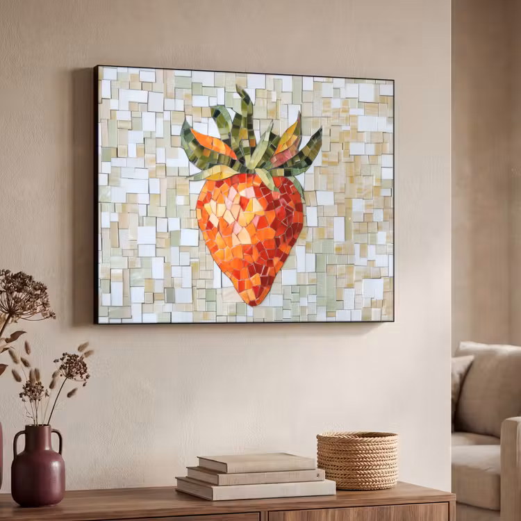 Art Frame - Aardbei - Rood - Mozaïek - Fruit — 4