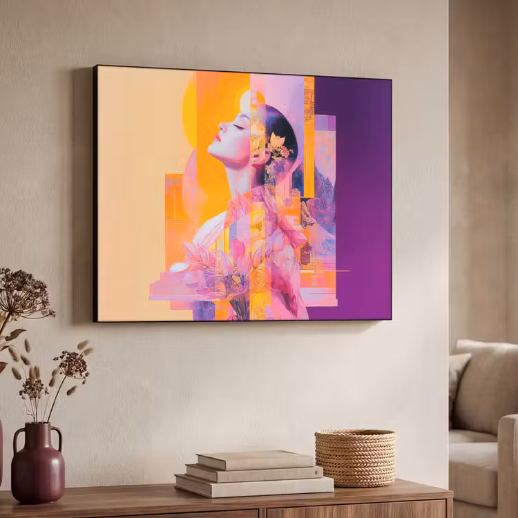 Art Frame - Abstract - Portret - Vrouw - Kleurrijk — 4