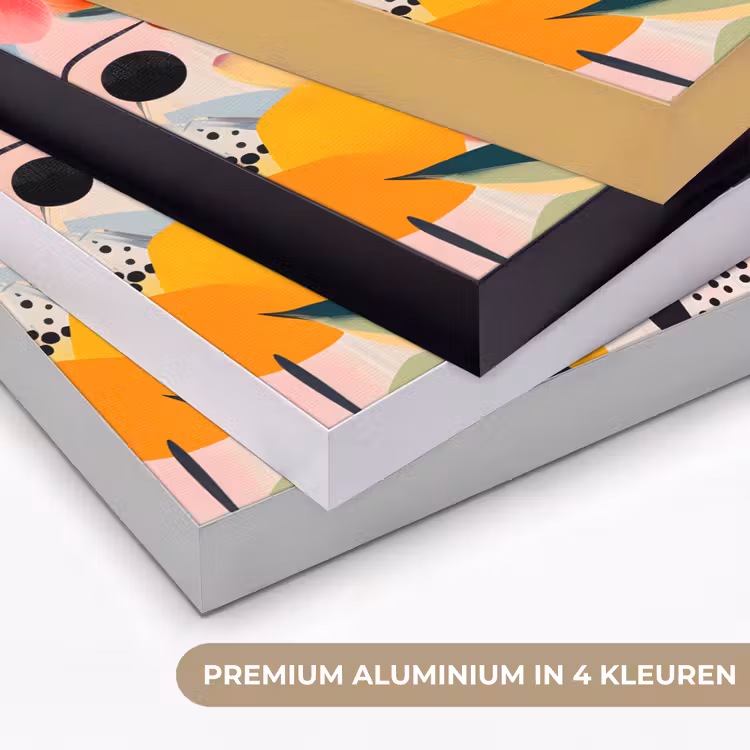 Art Frame - Bloemen - Bladeren - Abstract - Kleurrijk — 5