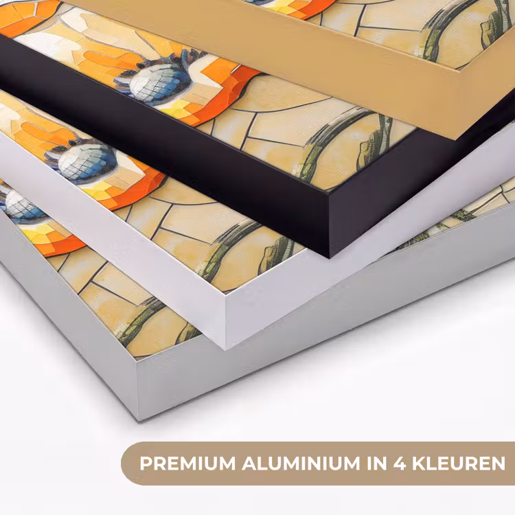 Art Frame - Klaprozen - Oranje - Mozaïek - Bladeren — 5