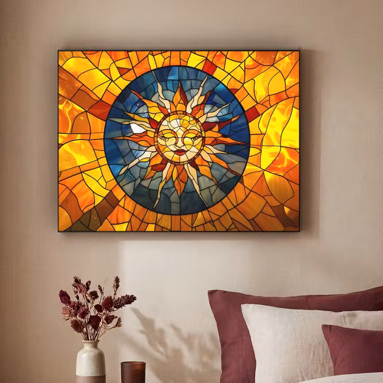 Art Frame - Mozaïek - Zon - Geel - Cirkel — 2