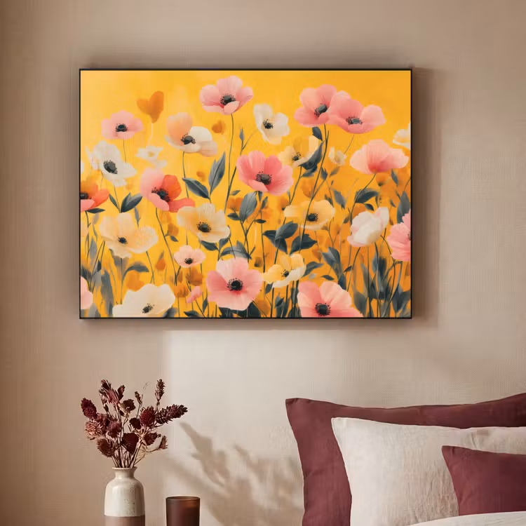 Art Frame - Bloemen - Veld - Geel — 2