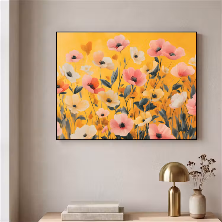 Art Frame - Bloemen - Veld - Geel — 3
