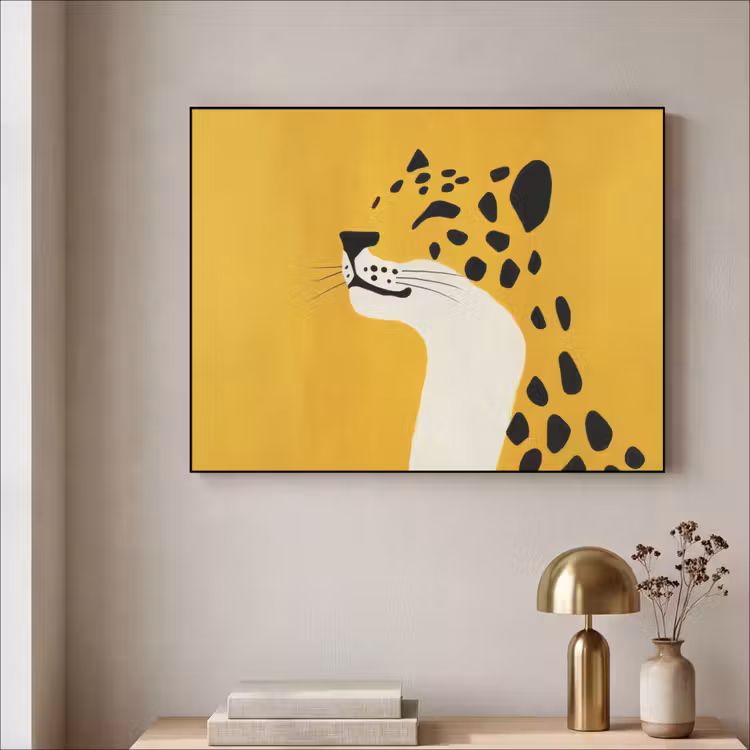 Art Frame - Cheetah - Illustratie - Geel — 3
