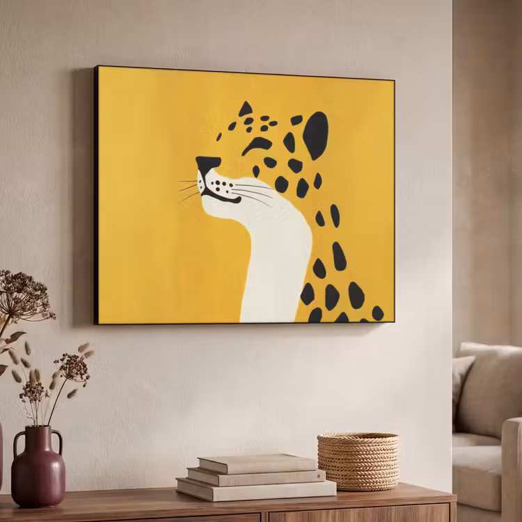 Art Frame - Cheetah - Illustratie - Geel — 4