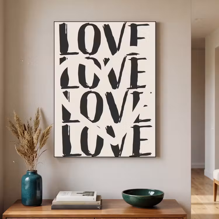 Art Frame - Love - Hart - Beige — 2