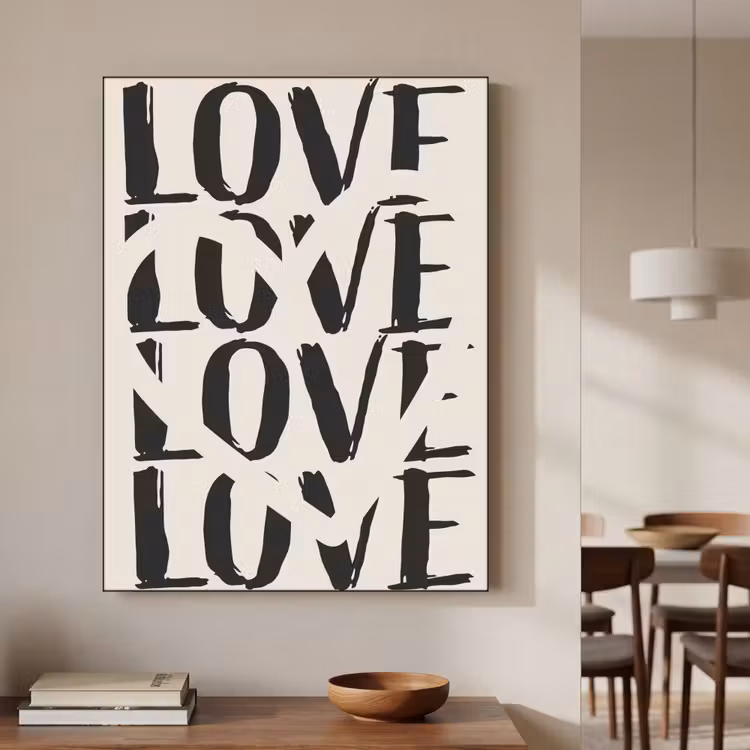 Art Frame - Love - Hart - Beige — 5
