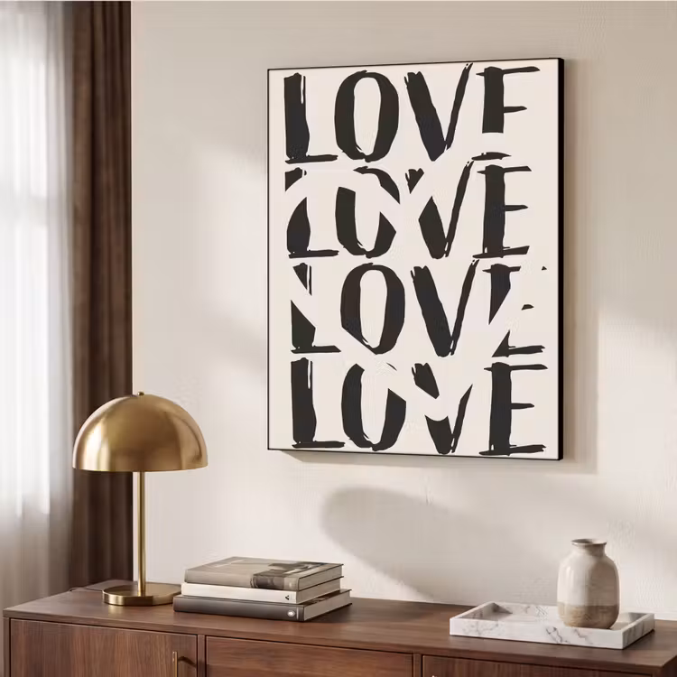 Art Frame - Love - Hart - Beige — 6
