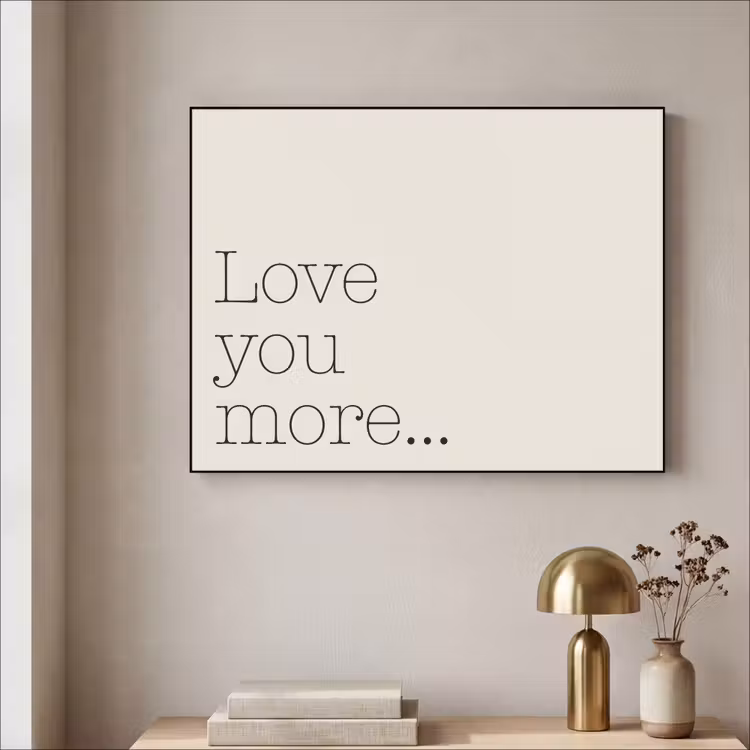 Art Frame - Minimalistisch - Love - Beige — 3