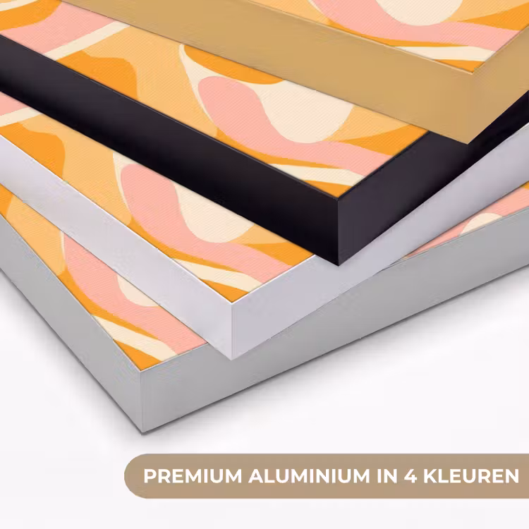 Art Frame - Abstract - Golvend - Oranje — 5