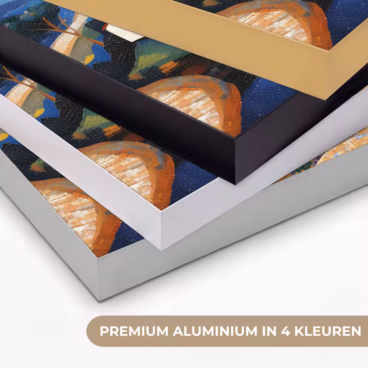 Art Frame - Dorp - Heuvelachtig - Zon - Mozaïek — 5