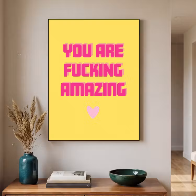 Art Frame - Geel - Valentijn - Tekst — 2