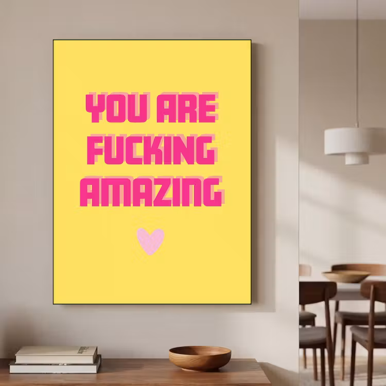 Art Frame - Geel - Valentijn - Tekst — 4