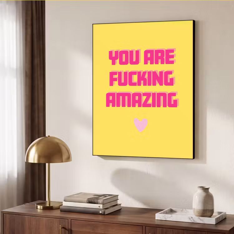 Art Frame - Geel - Valentijn - Tekst — 7