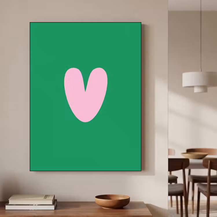 Art Frame - Groen - Hart - Minimalistisch - Valentijn — 4