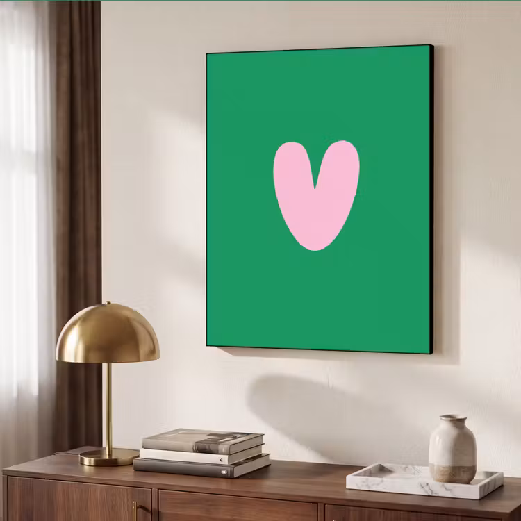 Art Frame - Groen - Hart - Minimalistisch - Valentijn — 6