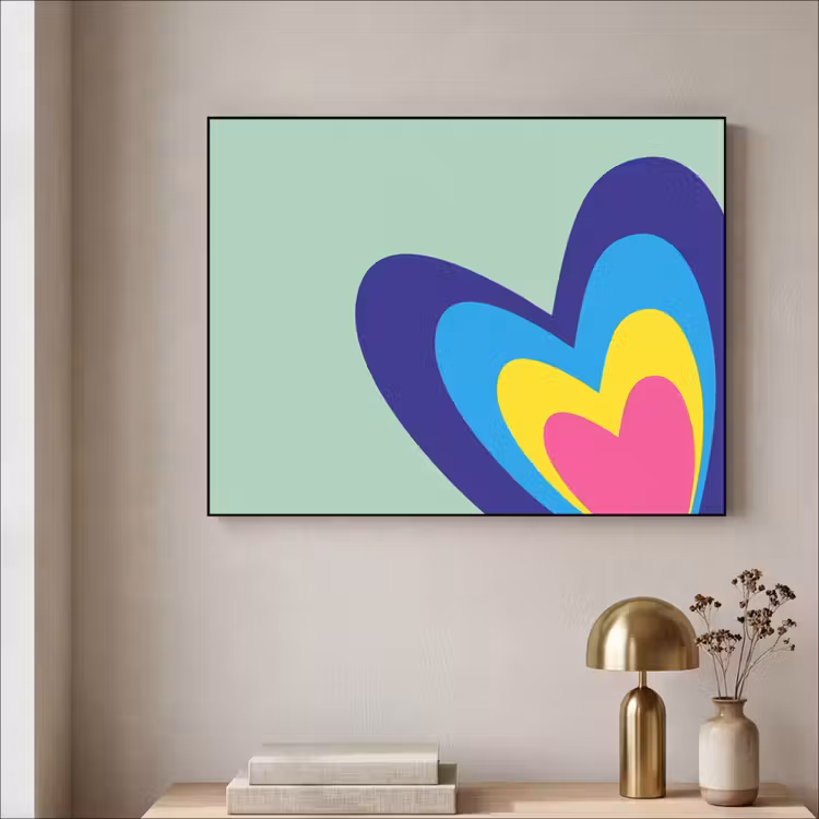 Art Frame - Hartjes - Kleurrijk - Valentijn — 3