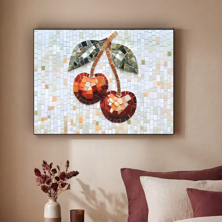 Art Frame - Kersen - Rood - Mozaïek - Blaadjes — 2