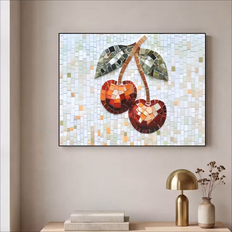 Art Frame - Kersen - Rood - Mozaïek - Blaadjes — 3