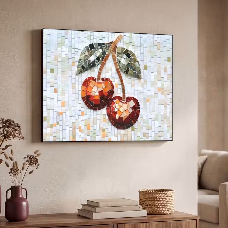 Art Frame - Kersen - Rood - Mozaïek - Blaadjes — 4