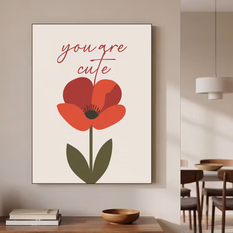 Art Frame - Klaproos - Bloem - Rood - Valentijn — 4