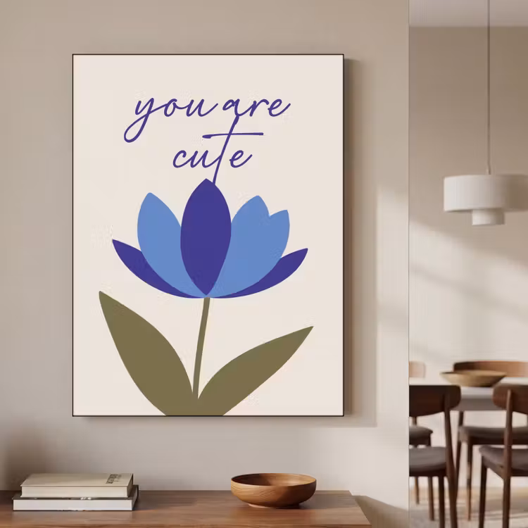 Art Frame - Korenbloem - Valentijn - Bloem - Blauw — 4