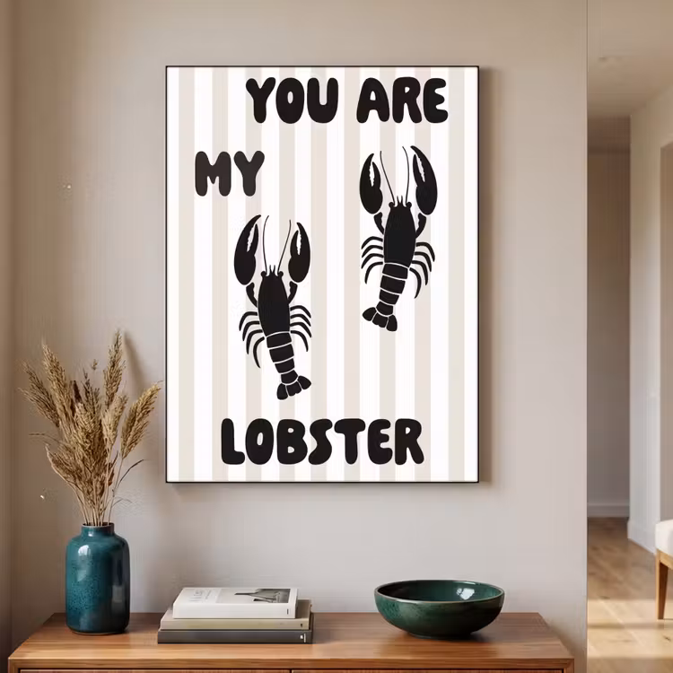 Art Frame - Lobster - Beige - Minimalistisch — 3