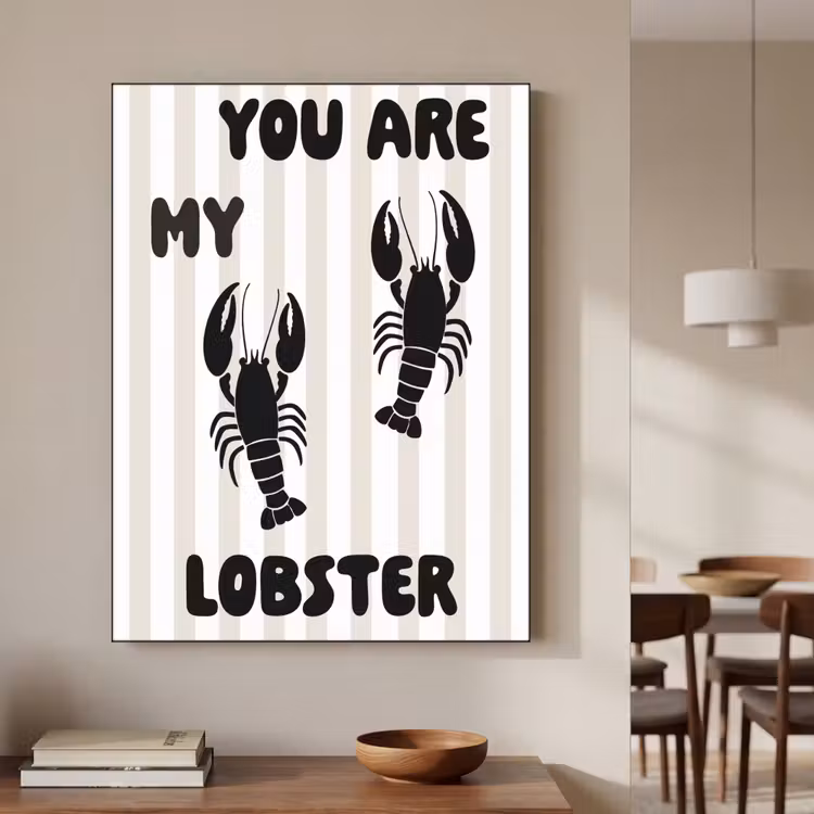 Art Frame - Lobster - Beige - Minimalistisch — 4