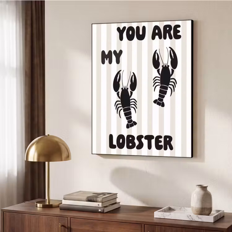 Art Frame - Lobster - Beige - Minimalistisch — 6