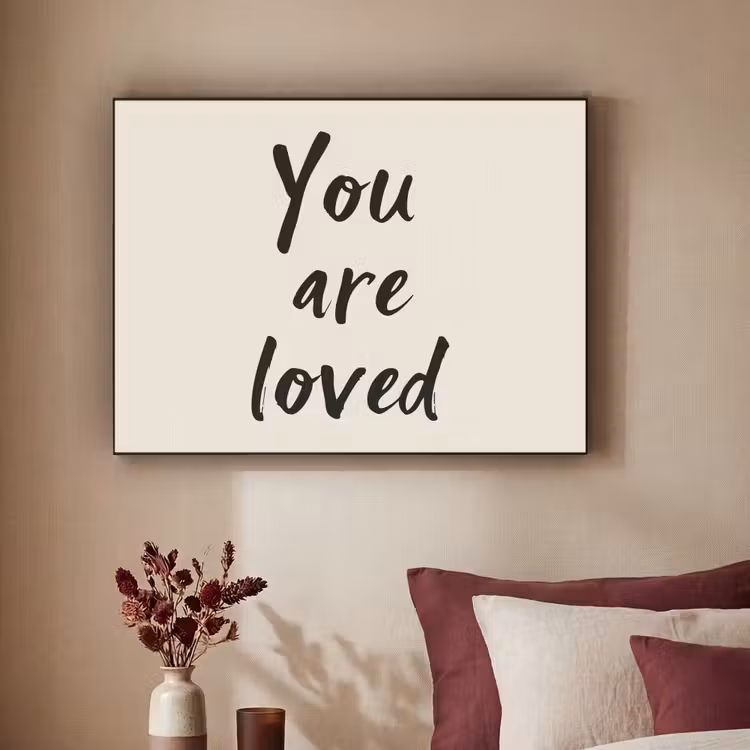 Art Frame - Minimalistisch - Beige - Love — 2