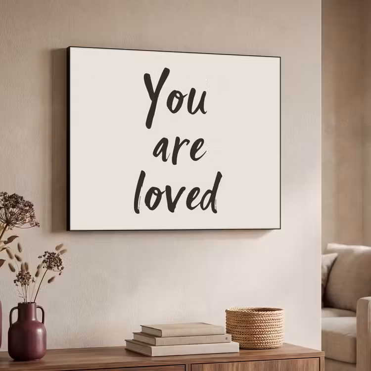 Art Frame - Minimalistisch - Beige - Love — 4