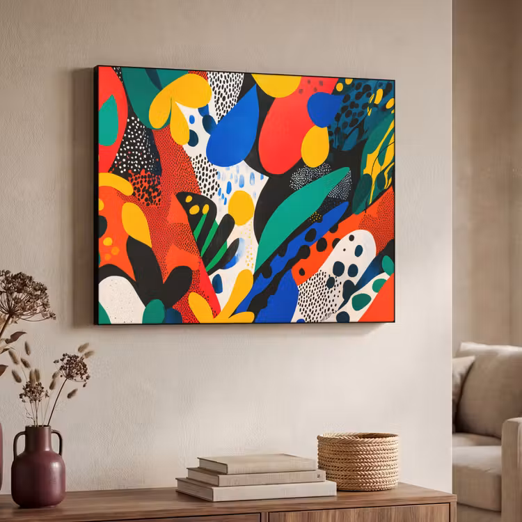 Art Frame - Abstract - Planten - Vormen - Kleurrijk — 4