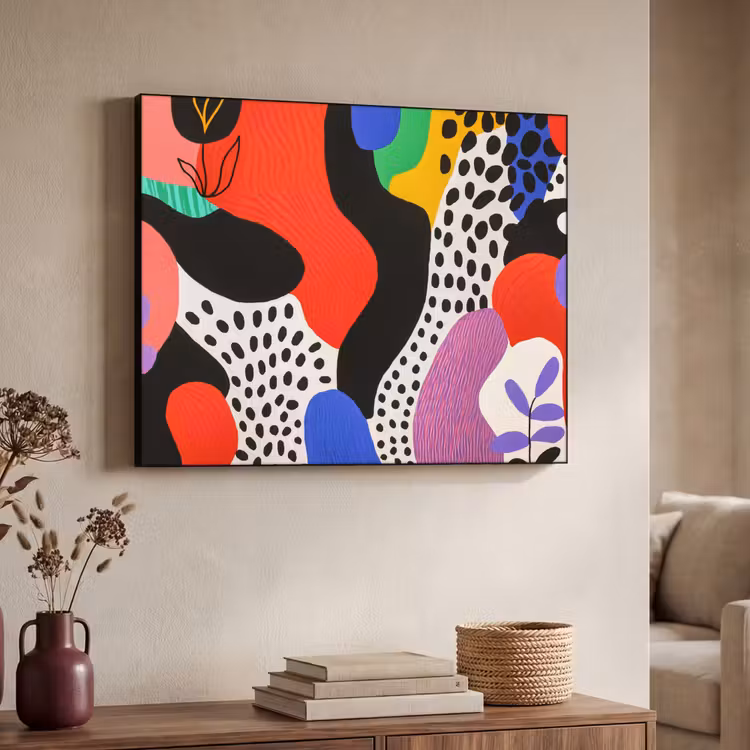 Art Frame - Abstract - Vormen - Kleuren - Stippen — 4