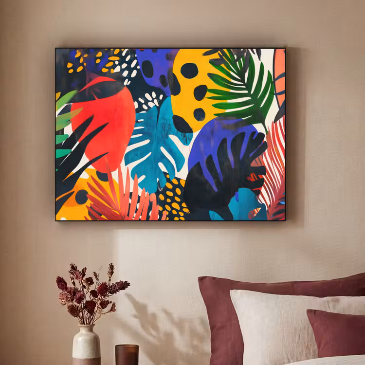 Art Frame - Bladeren - Vormen - Abstract - Kleurrijk — 2