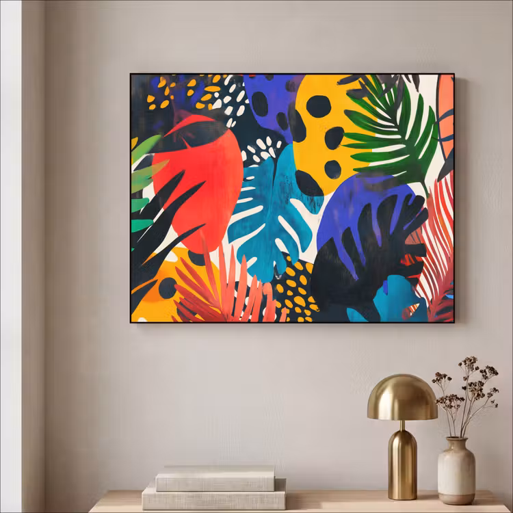 Art Frame - Bladeren - Vormen - Abstract - Kleurrijk — 3