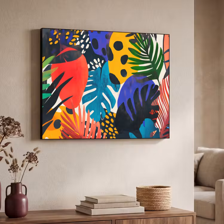 Art Frame - Bladeren - Vormen - Abstract - Kleurrijk — 4