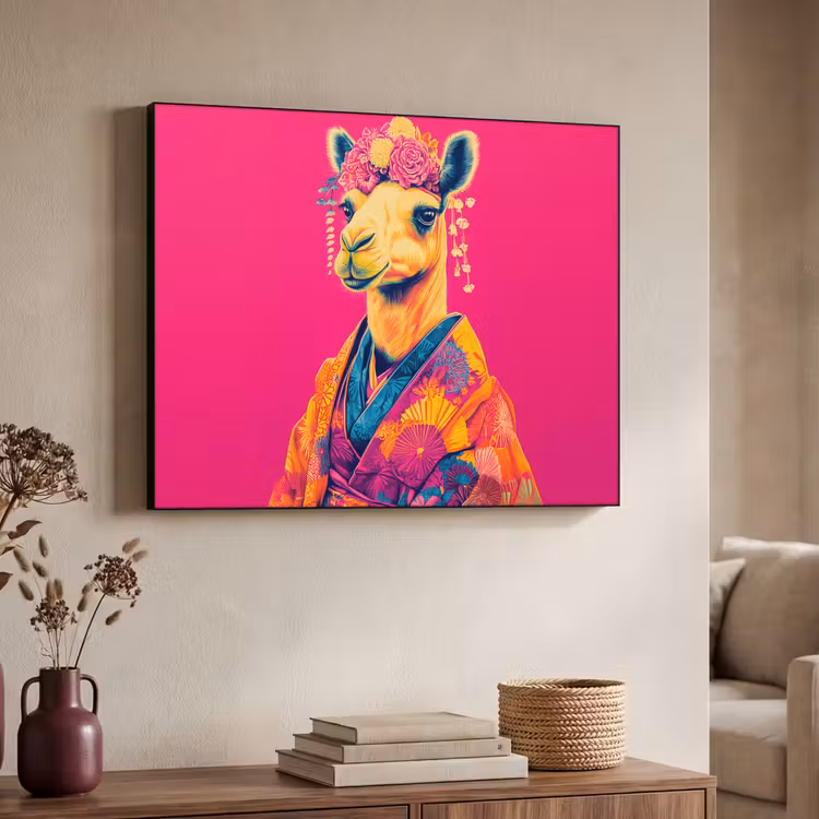 Art Frame - Kameel - Bloemen - Kimono - Waaiers — 4