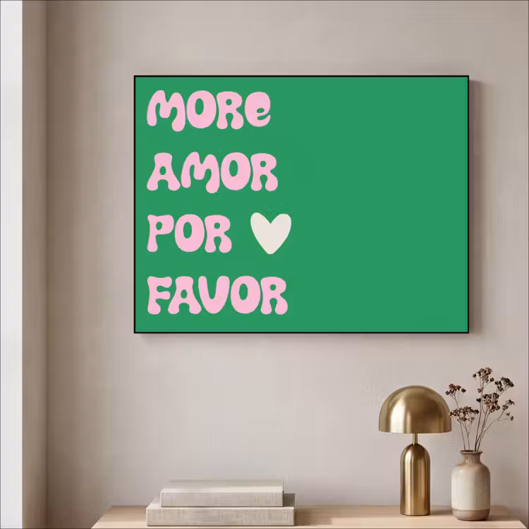 Art Frame - Amor - Valentijn - Groen - Tekst — 3