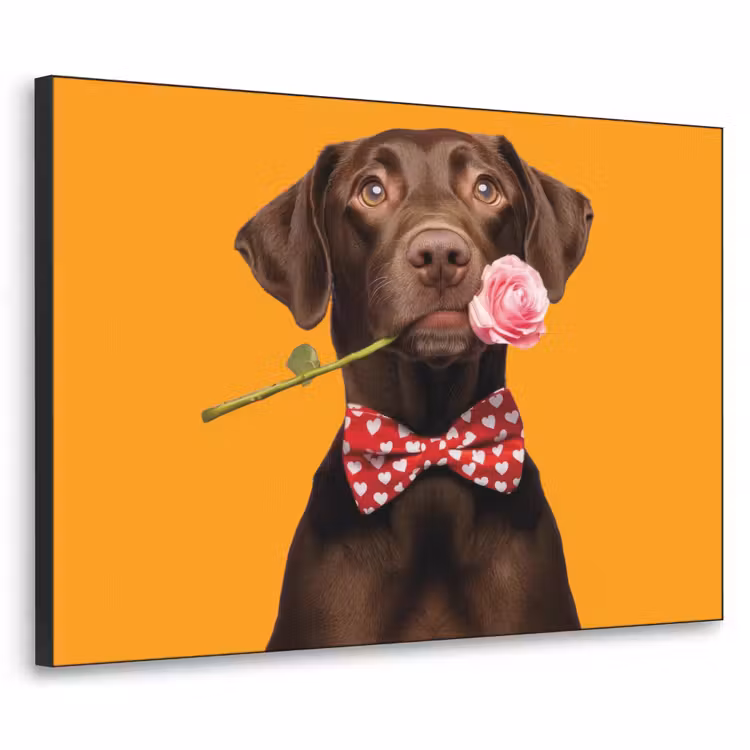 Art Frame - Hond - Oranje - Roos - Valentijn — 1