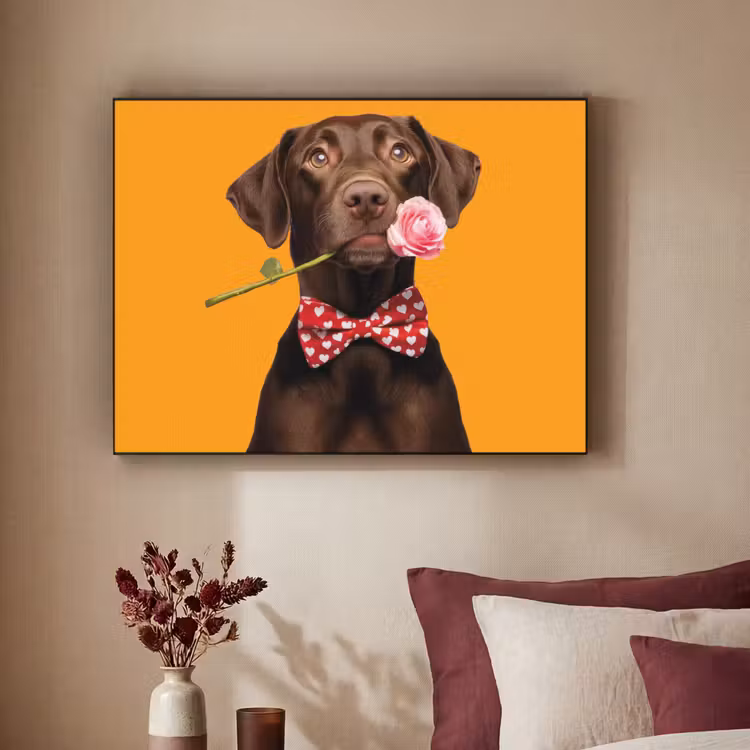 Art Frame - Hond - Oranje - Roos - Valentijn — 2