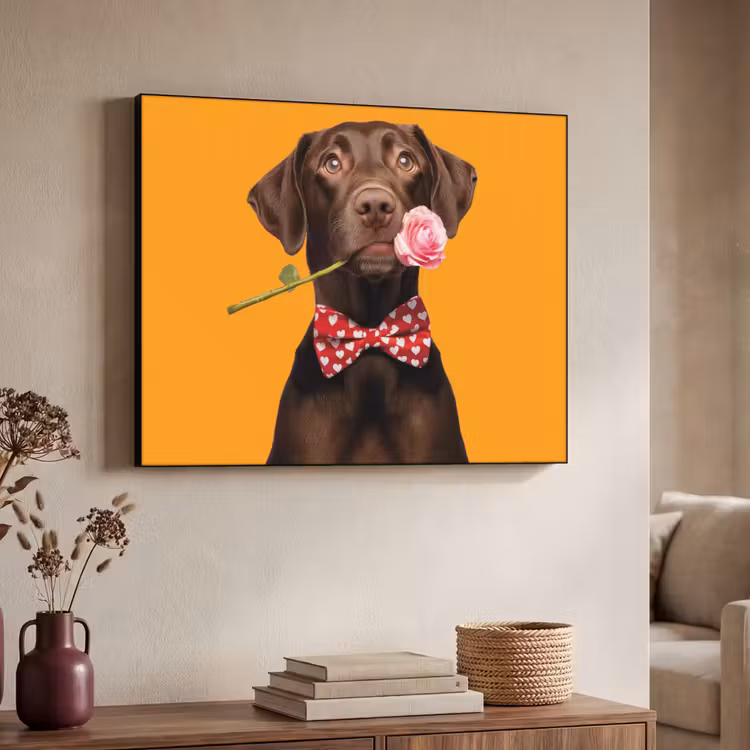 Art Frame - Hond - Oranje - Roos - Valentijn — 4