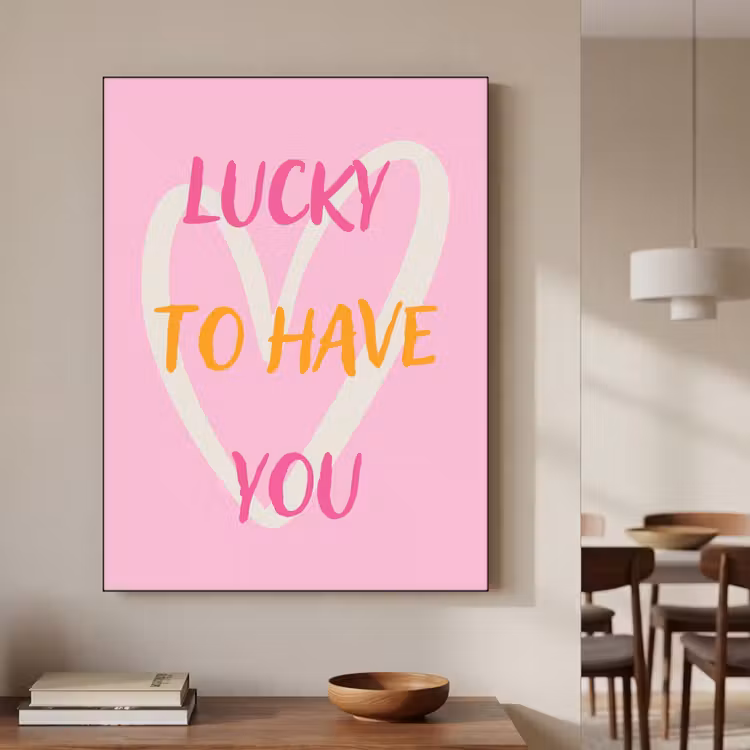 Art Frame - Lucky - Love - Valentijn - Roze — 4
