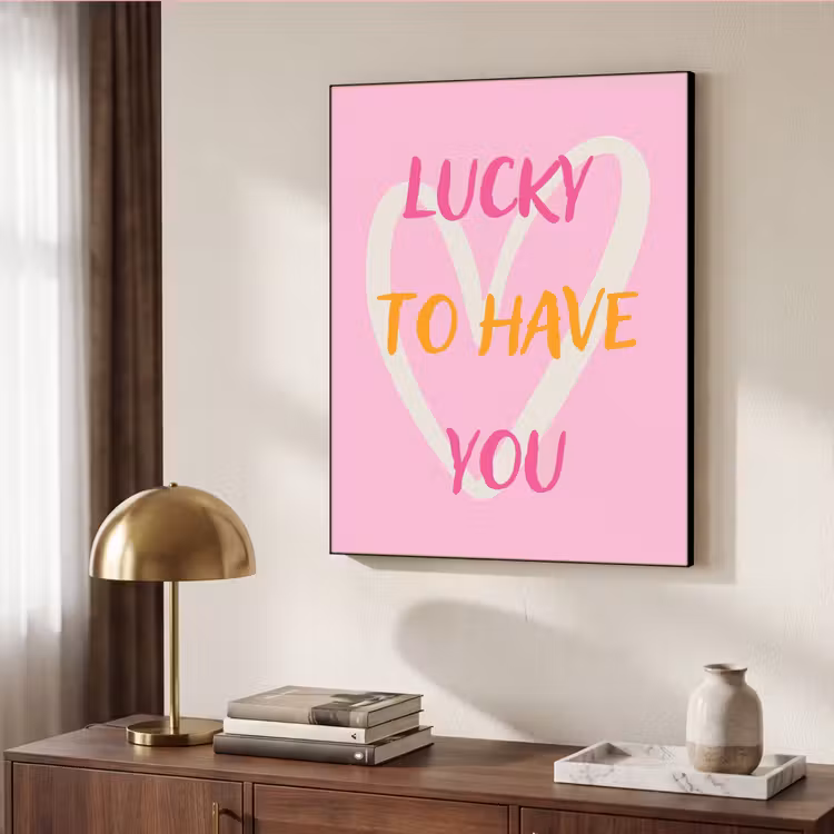 Art Frame - Lucky - Love - Valentijn - Roze — 6