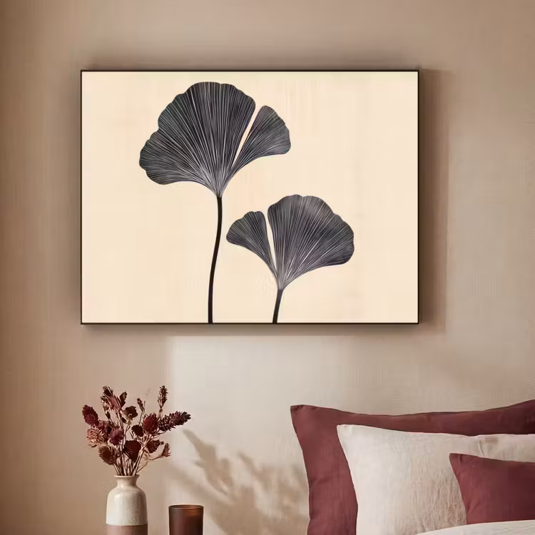 Art Frame - Bladeren - Minimalistisch - Zwart — 2