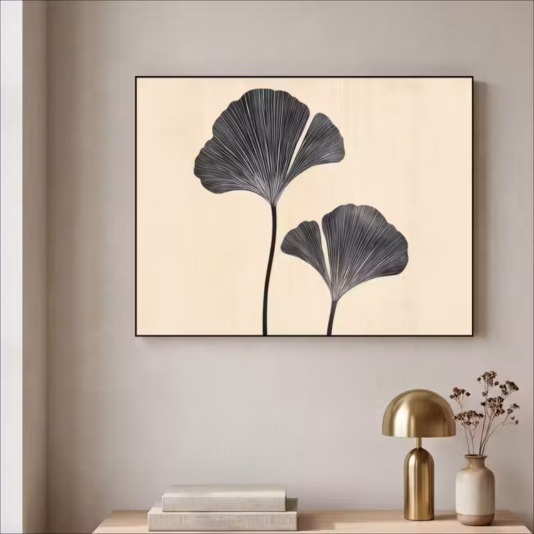 Art Frame - Bladeren - Minimalistisch - Zwart — 3