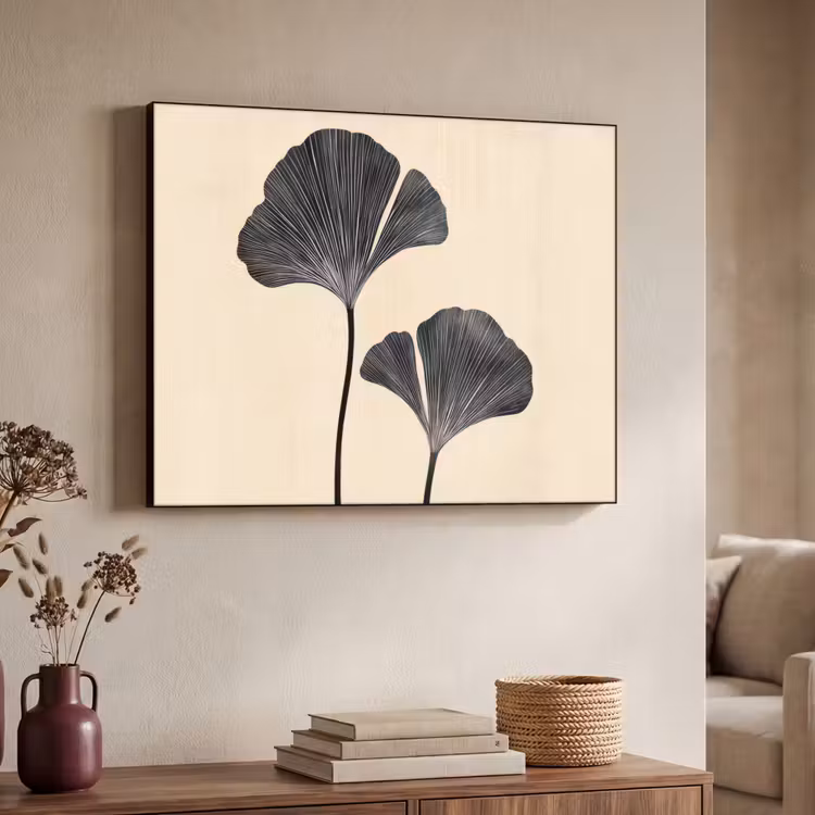 Art Frame - Bladeren - Minimalistisch - Zwart — 4