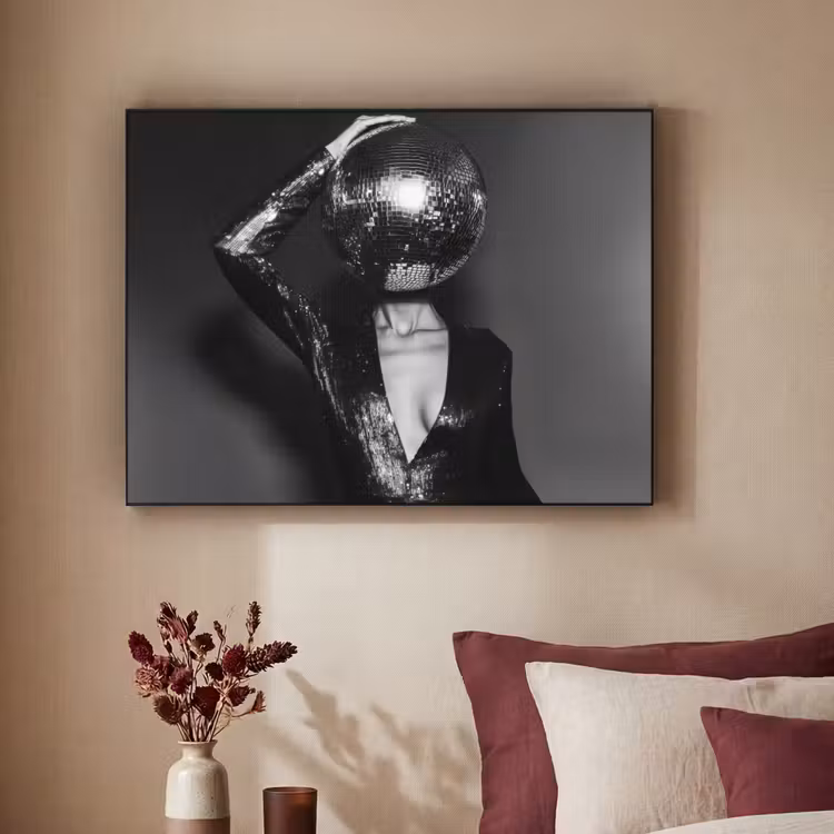 Art Frame - Discobal - Gezicht - Glamour - Zwart — 2