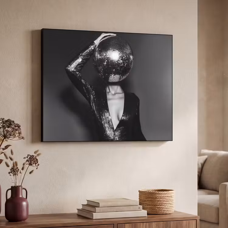 Art Frame - Discobal - Gezicht - Glamour - Zwart — 4