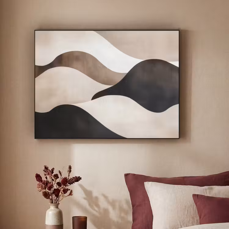Art Frame - Golven - Abstract - Beige — 2