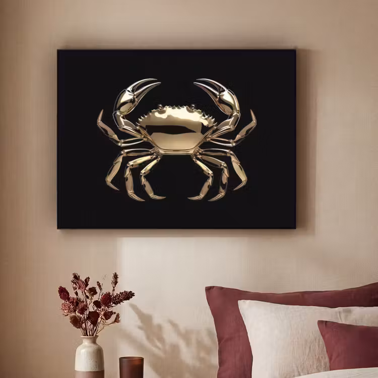 Art Frame - Goud - Krab - Dieren - Zwart — 2